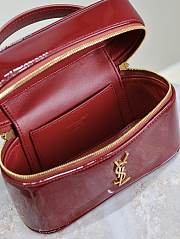 YSL Vanity Bag Red Patent 18x11x6.5cm - 5