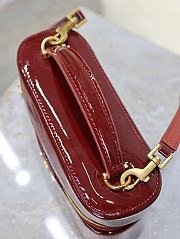 YSL Vanity Bag Red Patent 18x11x6.5cm - 6