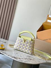 Louis Vuitton LV Capucines Mini Yellow Pink 21 x 14 x 8 cm - 1