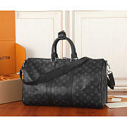 Louis Vuitton LV Keepall Bandoulière 45 Bag Monogram Black 45x27x20cm - 3