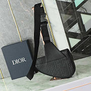 Dior Saddle Bag Black Gravity Leather 27x20x5cm - 6