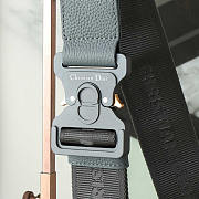 Dior Saddle Bag Grey Gravity Leather 27x20x5cm - 3