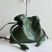 Loewe Flamenco Bag Green Leather 30cm - 4