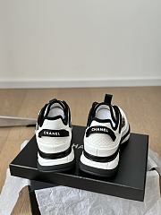 Chanel Sneakers Silk Cowhide Tarps White - 5