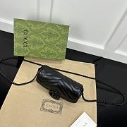 Gucci Marmont Super Mini Bag Black 16.5x10x5cm - 3