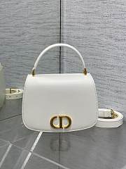 Dior Medium 30 Montaigne Top Handle Bag White 19 x 12 x 8 cm - 1