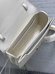 Dior Medium 30 Montaigne Top Handle Bag White 19 x 12 x 8 cm - 5