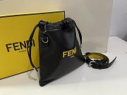 Fendi Black Leather Handbag 24x24x2cm - 3