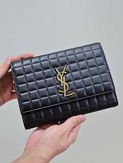 YSL Cassandra Leather Wristlet Pouch 21cm - 1