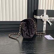 Chanel Clutch With Chain Velvet Gold Black 23x13x5cm - 6