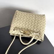 Bottega Veneta Small Andiamo Beige 25x22x10.5cm - 3