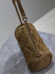 YSL Sade Small Tube Shoulder Bag Suede 20x10x10cm - 6