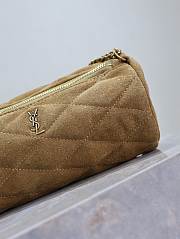 YSL Sade Small Tube Shoulder Bag Suede 20x10x10cm - 3