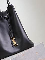 YSL Pochon Shoulder Bag Black 24x30x12cm - 4