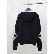 Louis Vuitton LV Graphic Zipped Cotton Hoodie Black - 3