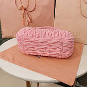 Miu Miu Wander Leather Half-moon Bag Pink 28x14x9cm - 3