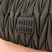 Miu Miu Wander Leather Half-moon Bag Black 28x14x9cm - 3