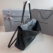 Balenciaga Rodeo Large Handbag Black Calfskin 40x30x13cm - 5