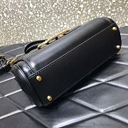 Valentino Garavani Alcove Top Handle Leather Black 23x20x6cm - 6