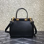 Valentino Garavani Alcove Top Handle Leather Black 23x20x6cm - 3