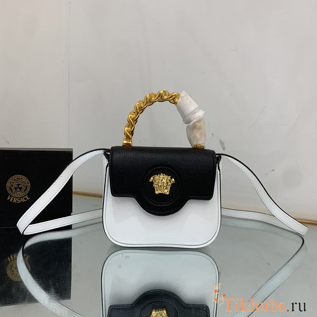 Versace La Medusa Mini Bag Black White 16x12x6cm - 1