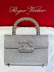 Roger Vivier Jewel Efflorescence Mini Bag Glitter 19x13x4cm - 1