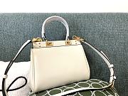 Valentino Garavani Alcove Top Handle Leather White 23x20x6cm - 2