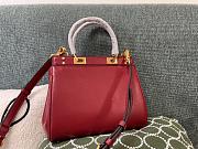 Valentino Garavani Alcove Top Handle Leather Red 23x20x6cm - 2