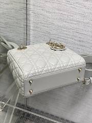 Dior Small Lady Bag Cloud Gray Lambskin 20cm - 3