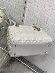 Dior Medium Lady Bag Cloud Gray Lambskin 24cm - 5