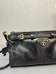 Prada Small Leather Black Shoulder Bag 26x14x12cm - 3