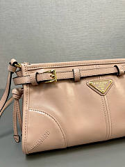 Prada Small Leather Pink Shoulder Bag 26x14x12cm - 3