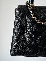 Chanel Nano Coco Handle Bag Black Caviar 11.5x14.5x5.5cm - 5