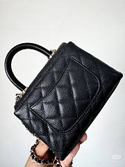 Chanel Nano Coco Handle Bag Black Caviar 11.5x14.5x5.5cm - 2