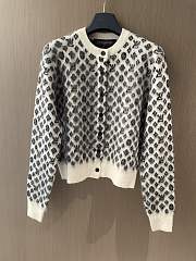 Louis Vuitton Black White Cardigan - 1