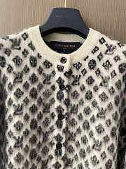 Louis Vuitton Black White Cardigan - 2