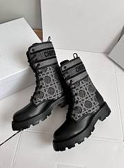 Dior D-Major Ankle Black Grey Boot - 5