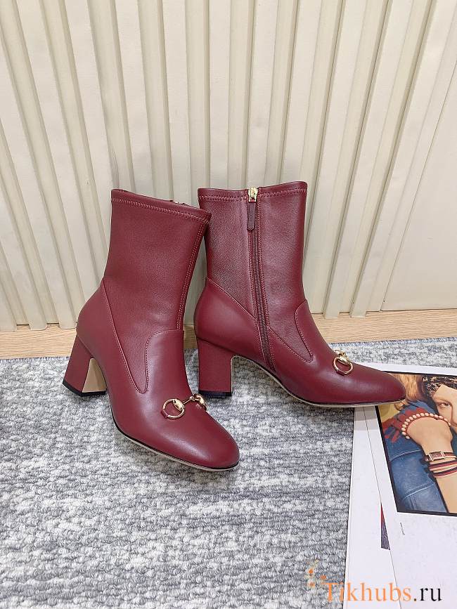 Gucci Red Boots 6.5cm - 1