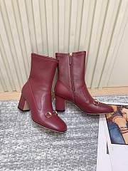 Gucci Red Boots 6.5cm - 1