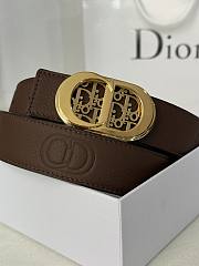 Dior Brown Black Belt 3cm - 1