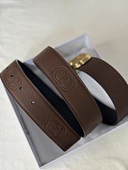 Dior Brown Black Belt 3cm - 3