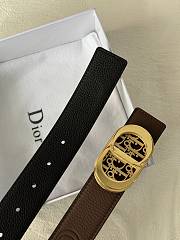 Dior Brown Black Belt 3cm - 2