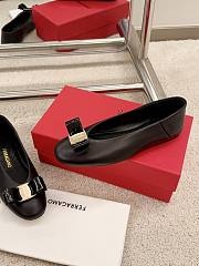 Ferragamo Black Ballerina Flat - 2