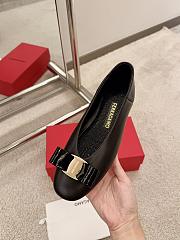 Ferragamo Black Ballerina Flat - 3