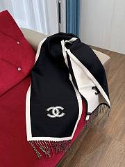 Chanel Black Scarf 184x34cm - 4