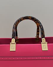 Fendi Sunshine Tote Bag Medium Pink Shopper 35x17x31cm - 4