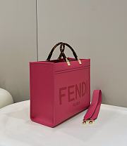 Fendi Sunshine Tote Bag Medium Pink Shopper 35x17x31cm - 3