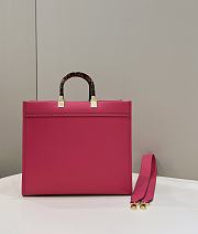 Fendi Sunshine Tote Bag Medium Pink Shopper 35x17x31cm - 5