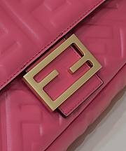 Fendi Baguette Pink Leather Bag 27x5x15cm - 6