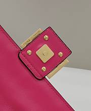 Fendi Baguette Pink Leather Bag 27x5x15cm - 3